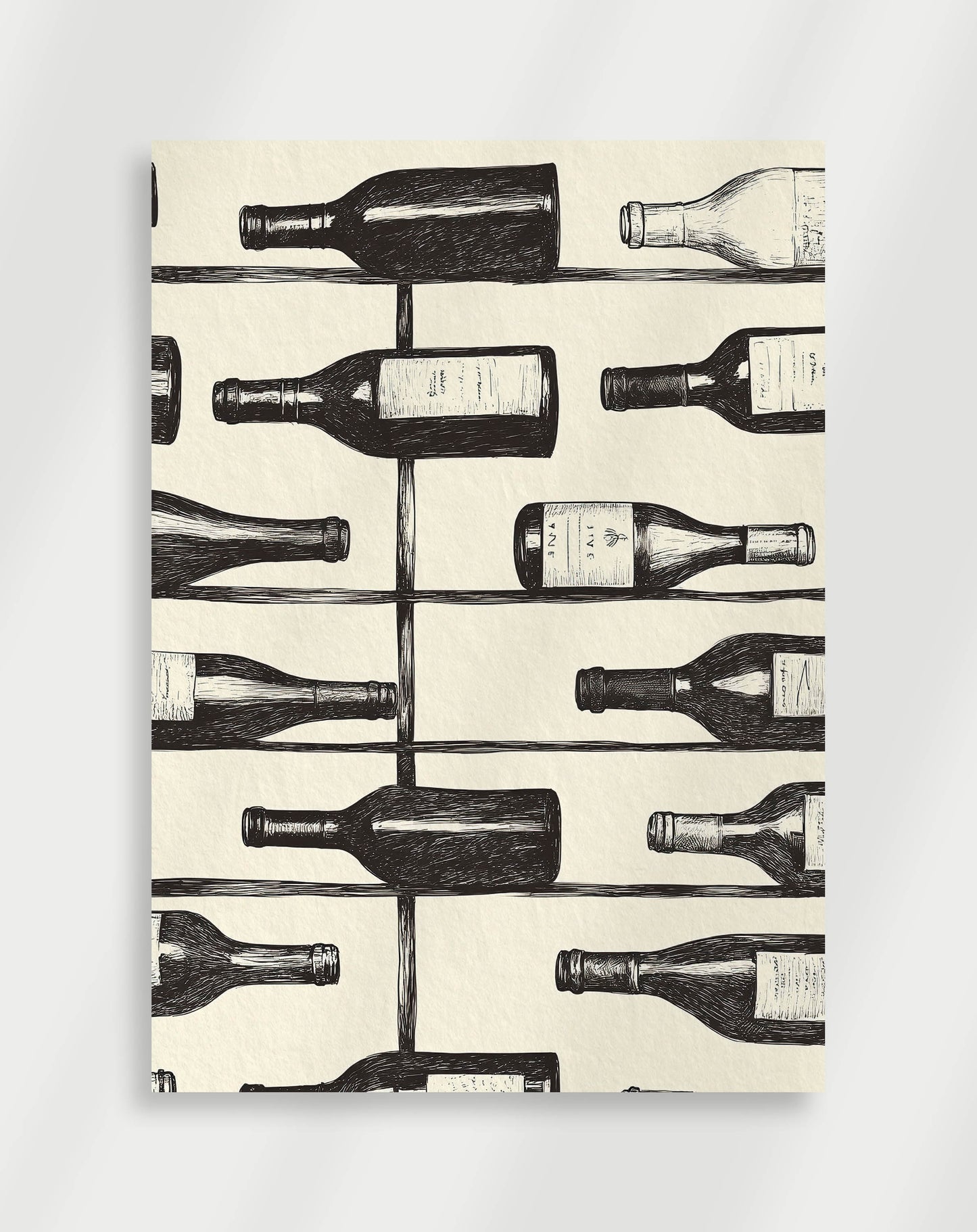 Vinflaska Poster