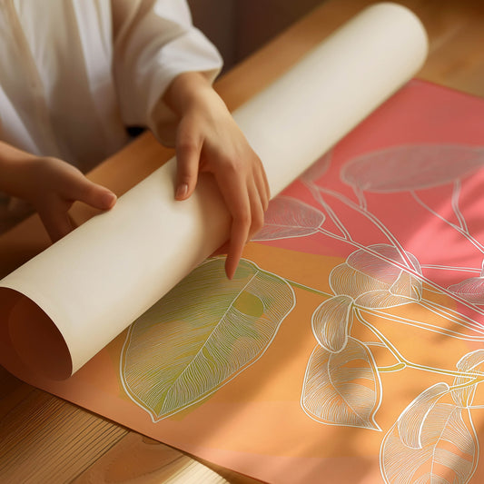 Trendig blomma Poster