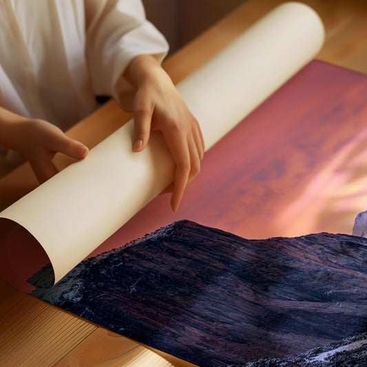 Solnedgång ljus Poster