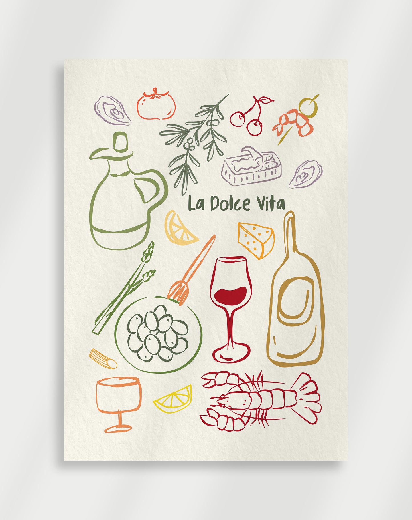 La dolce vita Food Poster