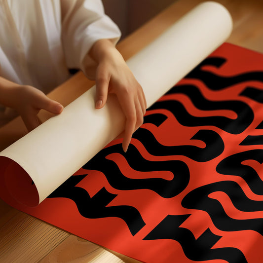 Fokusera röd och svart text Poster