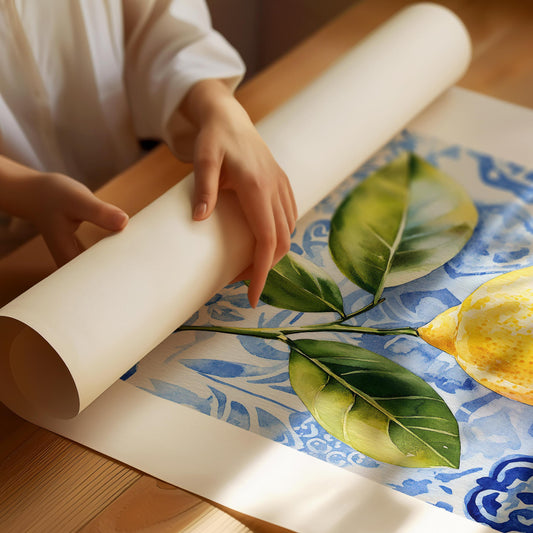 Limone "Stampe di agrumi" Poster