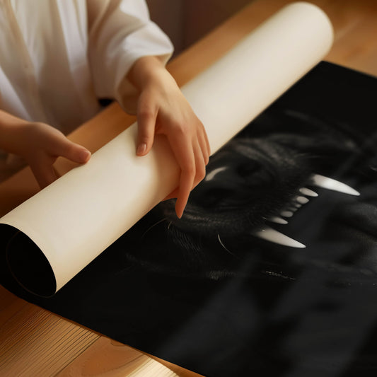 Hund Svartvit Poster