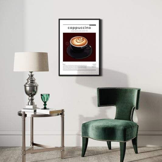 Cappuccino Kaffe Poster