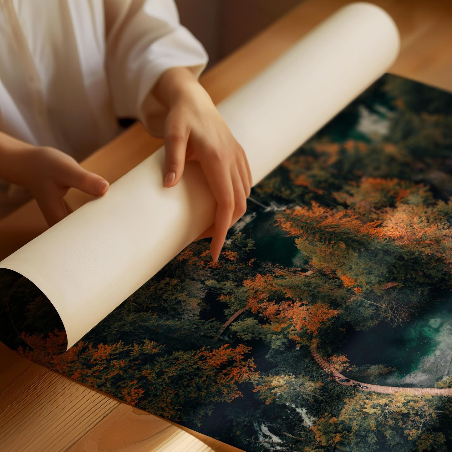 Forest path Poster