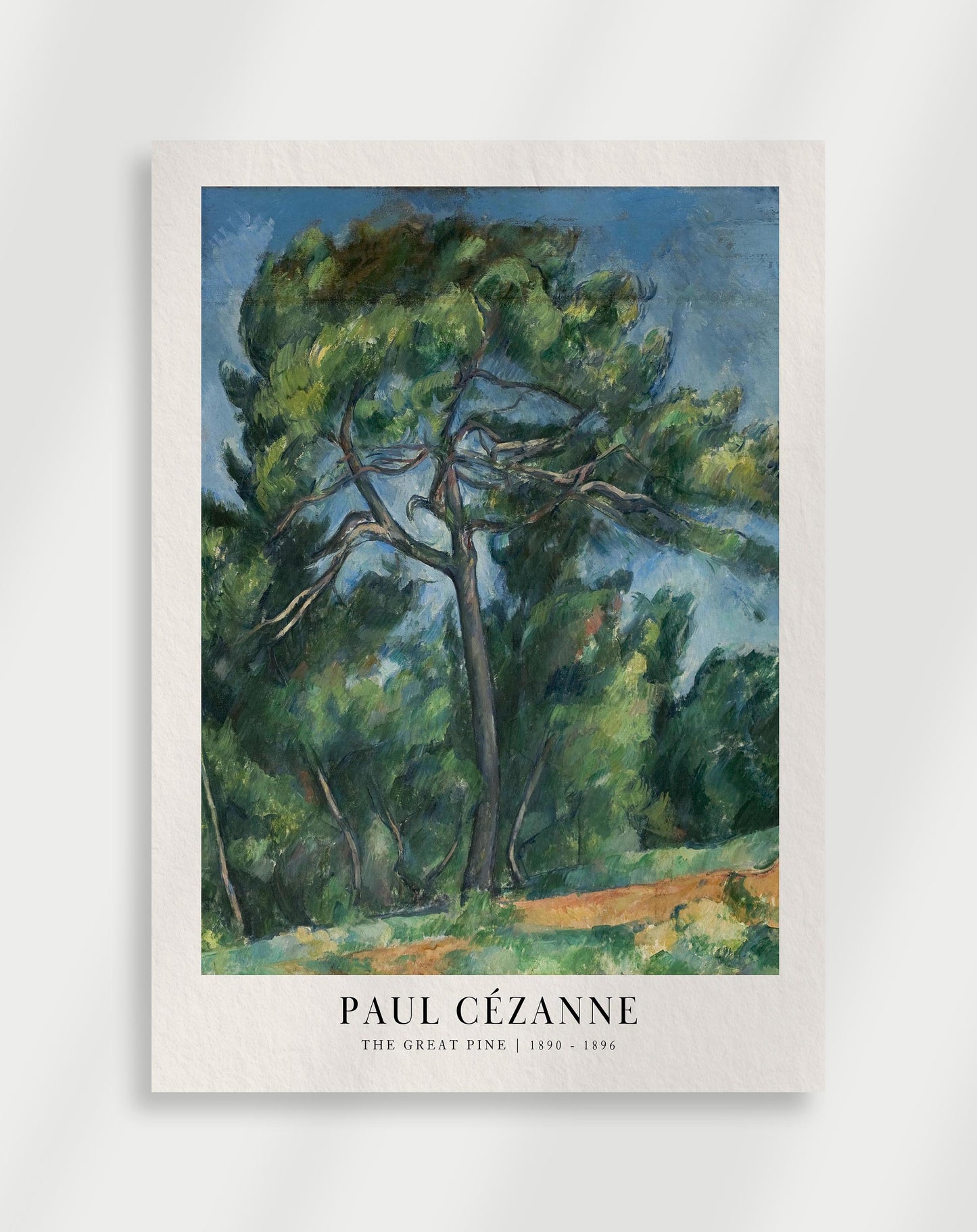 Paul Cézanne "Den stora tallen" Poster