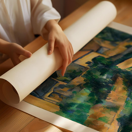 Paul Cézanne "Turning road" Poster