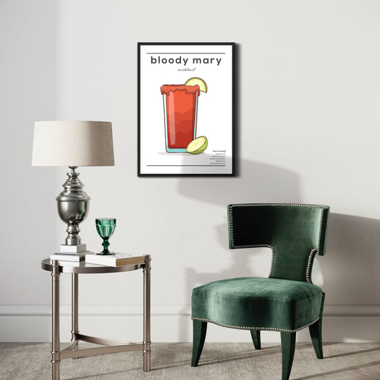 Bloody Mary Cocktail Poster