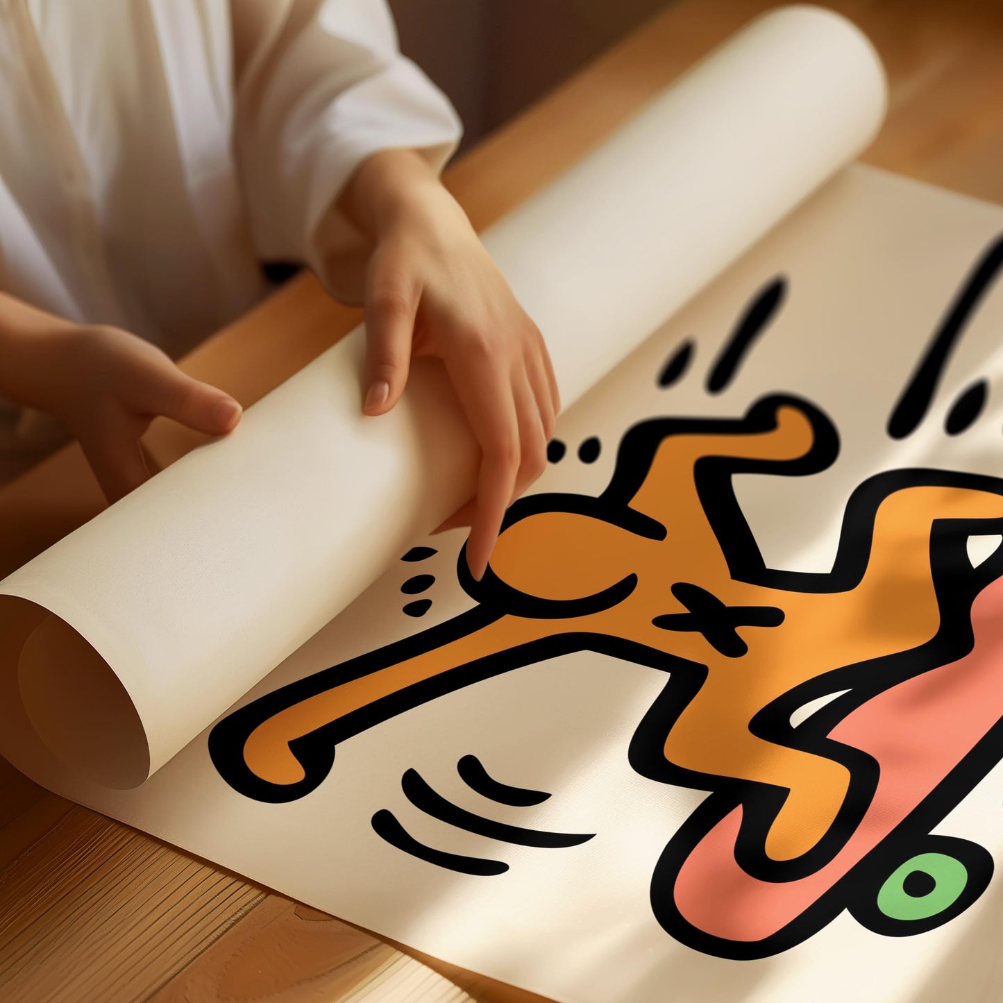 Skateboard Konst Poster
