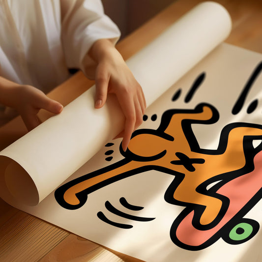 Skateboard Konst Poster