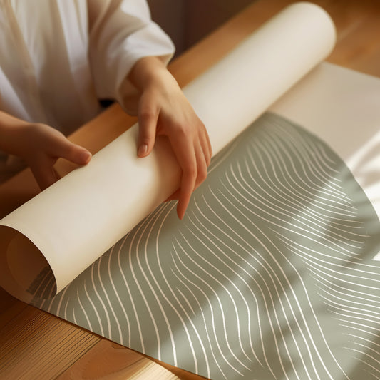 Abstrakta gröna linjer