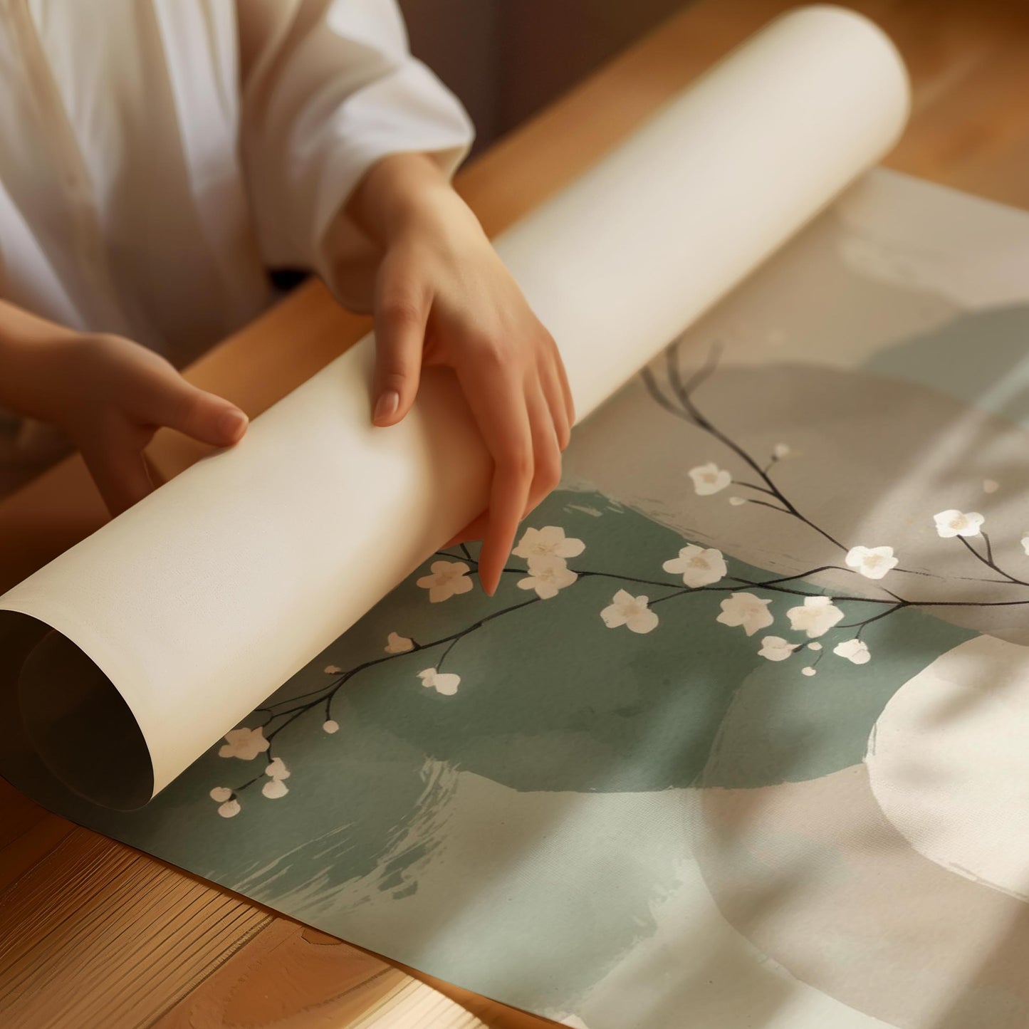 Japandi Sage Green Poster No.2