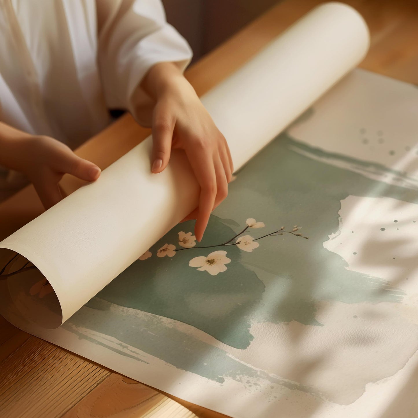 Japandi Sage Green Poster No.1