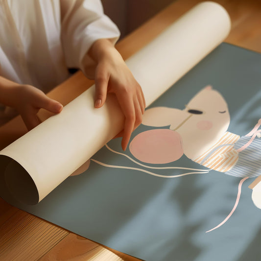 Mouse on a scooter Poster