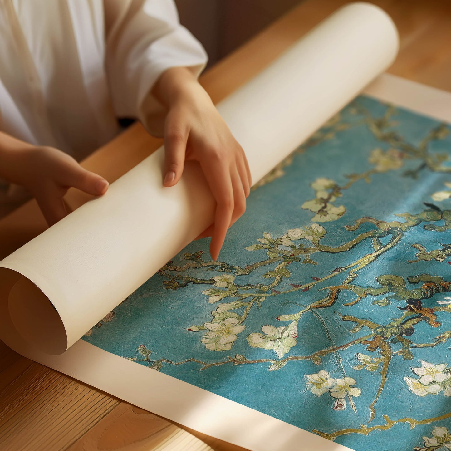 Van Gogh mandelblomnings Poster