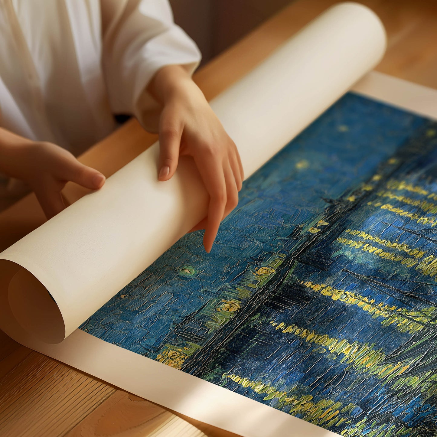 Van Gogh stjärnklar natt Poster