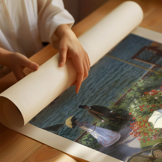 Monet "Trädgård" Poster