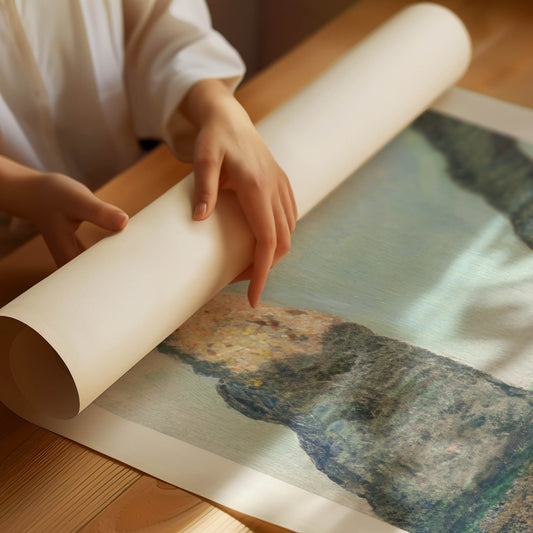 Claude Monet Cliffs Poster