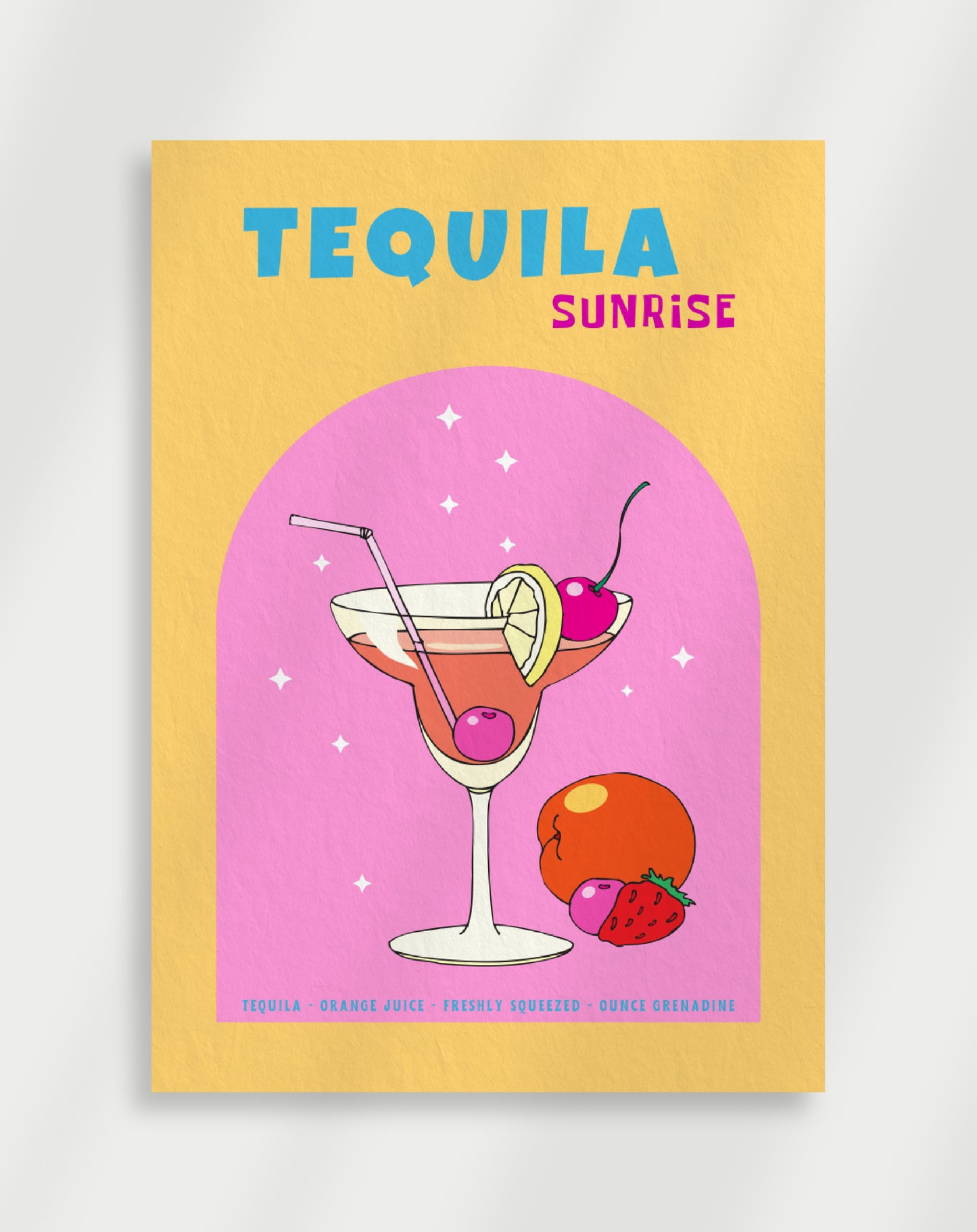 Tequila Cocktail Poster