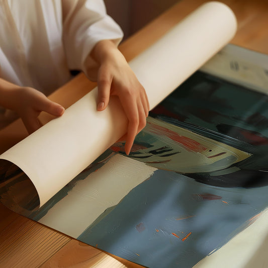 Röda tärningar med vinflaska Poster