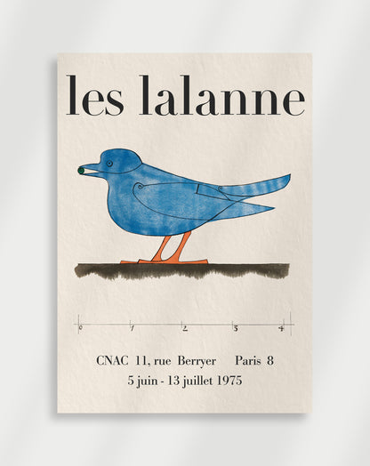 Les lalanne blue bird poster