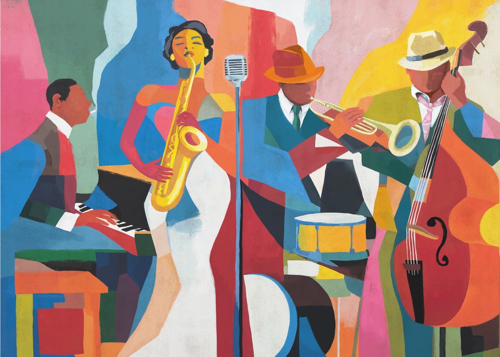 Livfull jazzensemble Poster