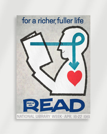 Vintage Read Poster