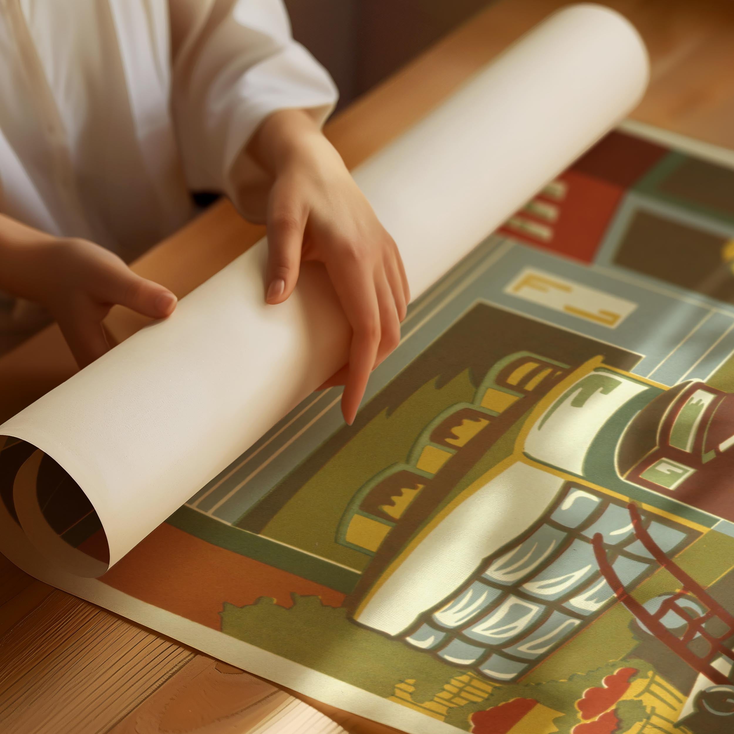 Vintage marknad Poster