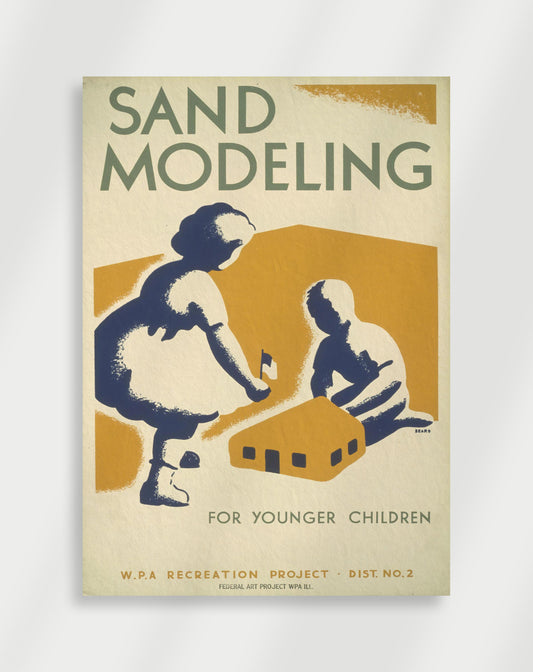 Vintage Sand modellering Poster