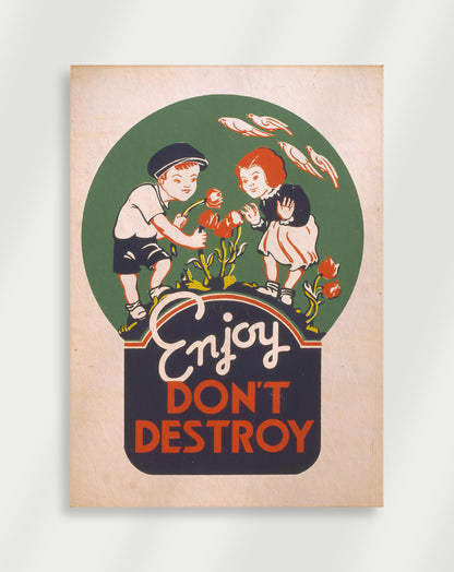 Vintage enjoy Poster