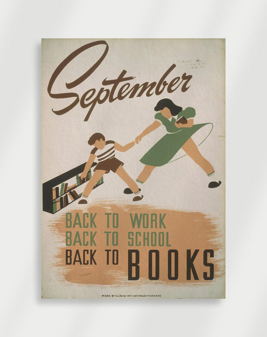 Vintage tillbaka till Poster