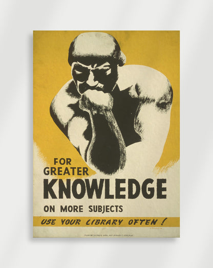 Vintage Knowledge Poster