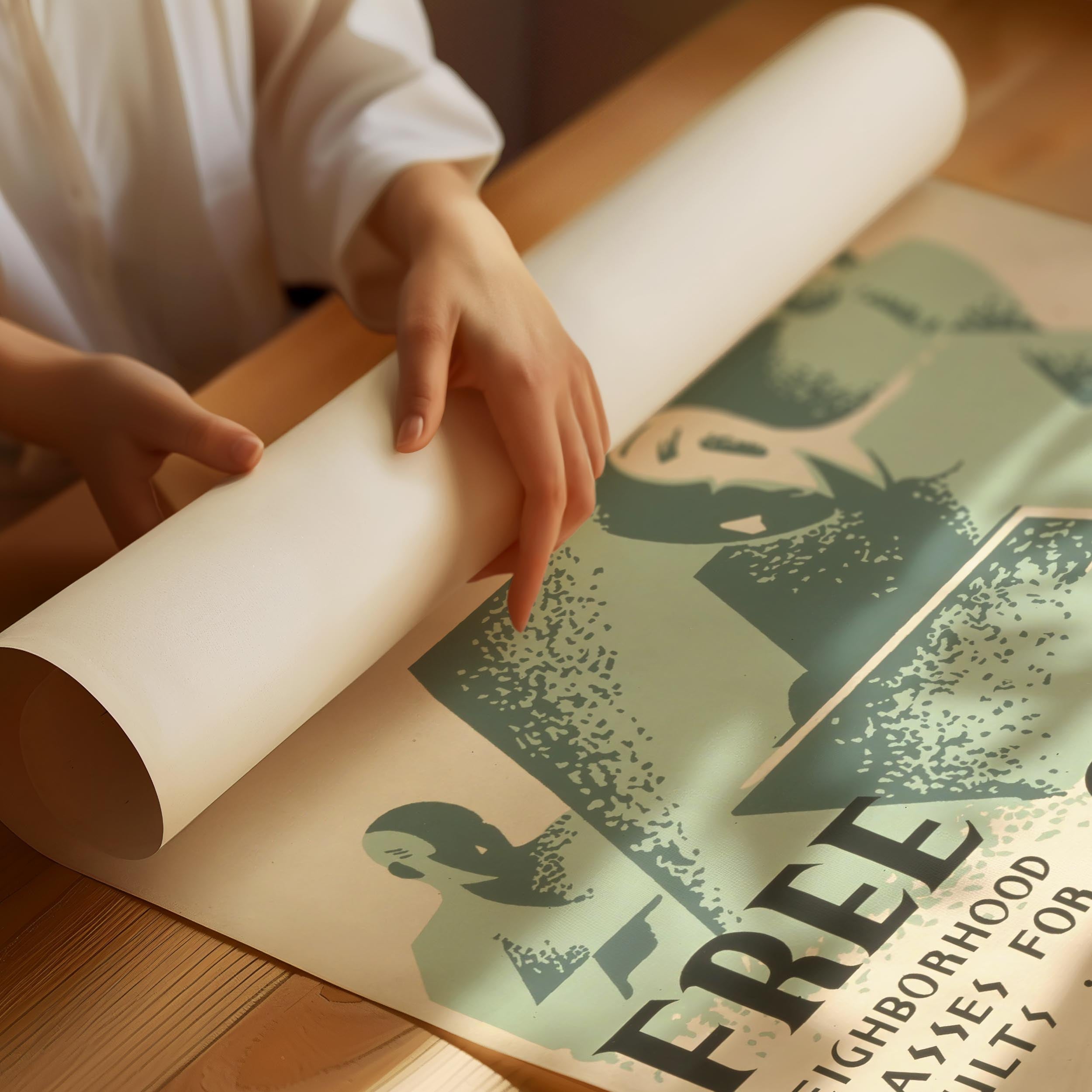 Vintage konst klasser Poster
