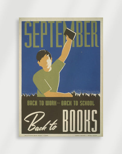 Vintage back to Poster