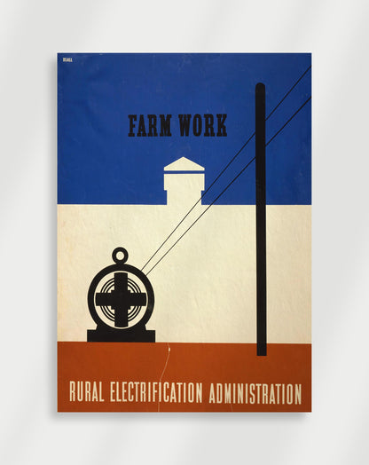 Vintage farm work Poster