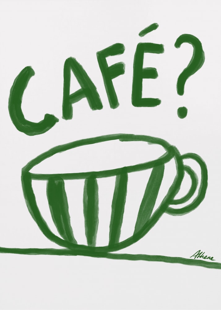 „Café?“-Poster