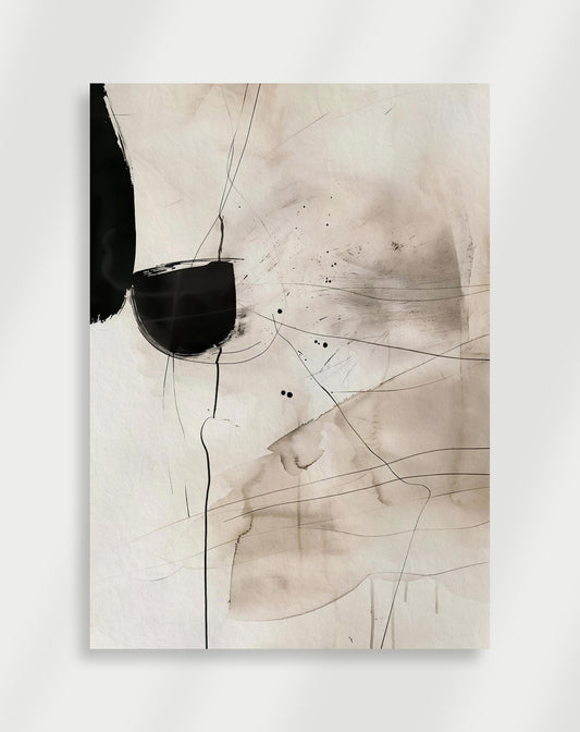 Abstrakt minimalistisk konst Poster