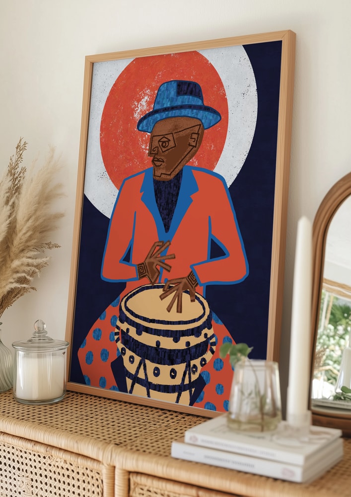 Livfull jazztrummis Poster