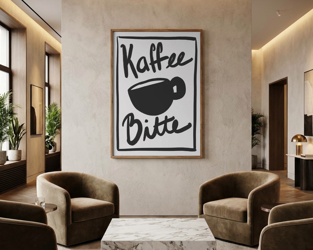 Affiche "Kaffee Bitte"