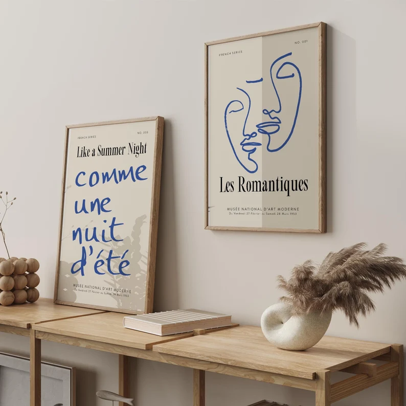 Fransk "Les Romantiques" Poster