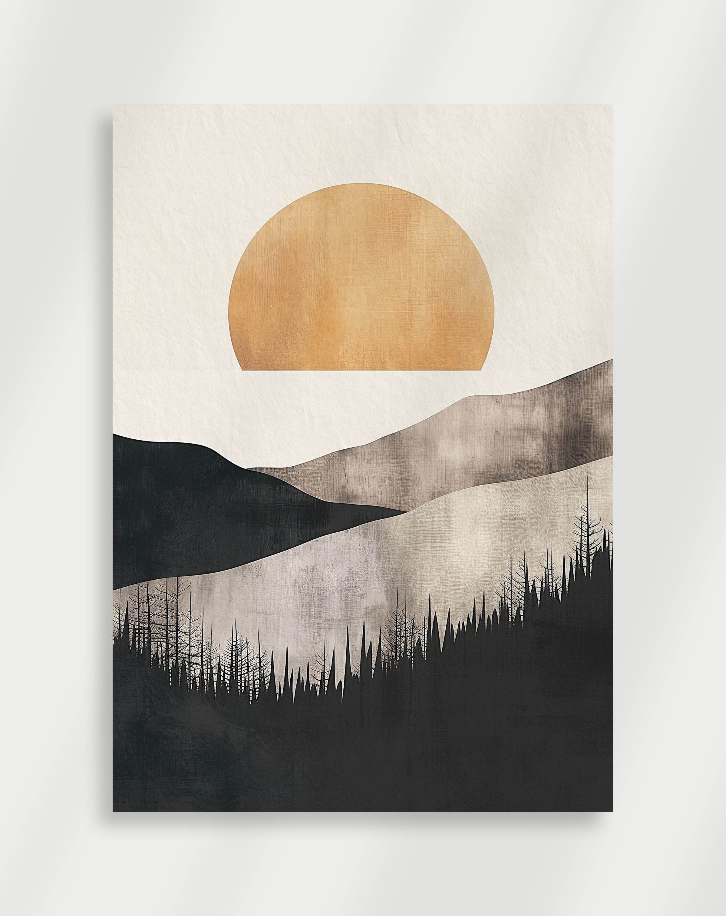 Boho solnedgång Poster