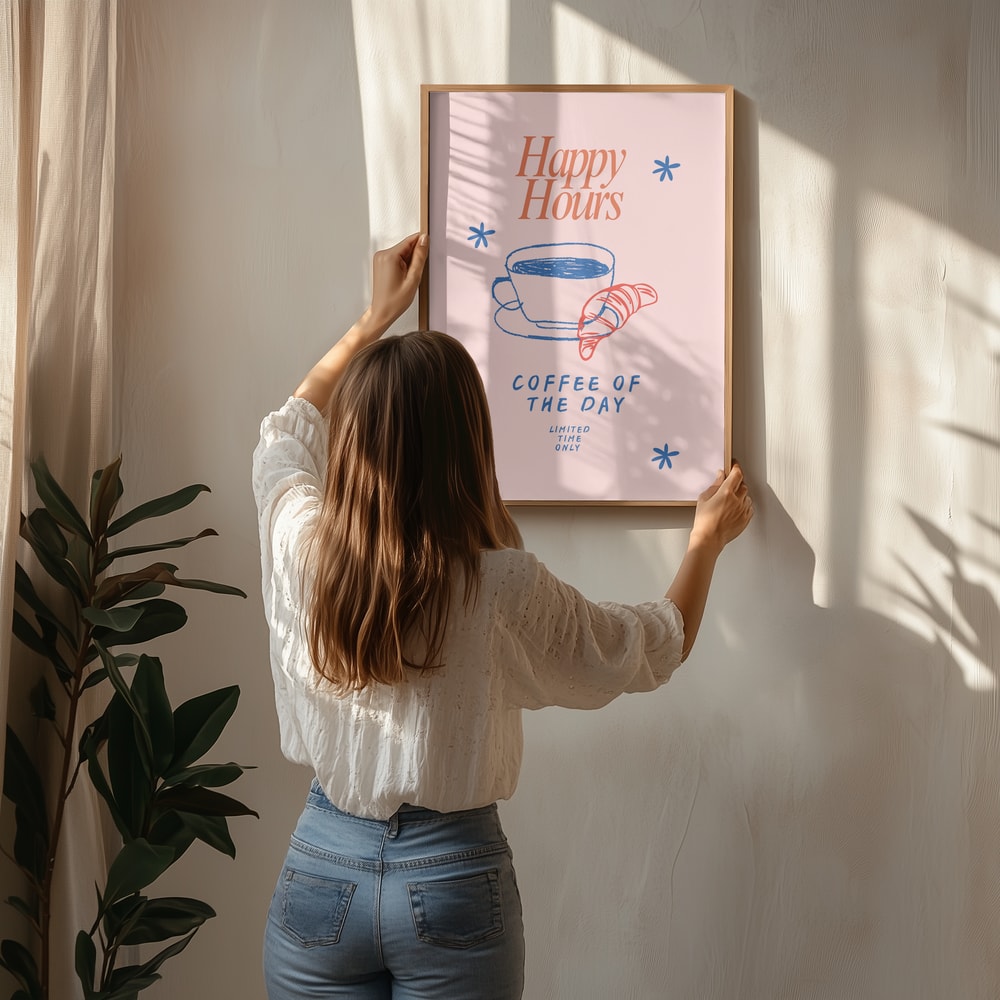 Affiche Happy Hour Café Croissant