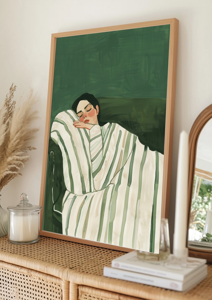 Plakat: Fredfyldt lur på sofaen