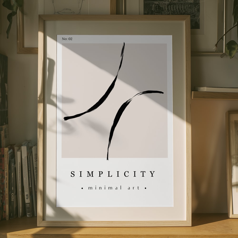 Elegant Strokes Poster