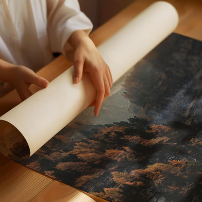 Snowy mountain Poster