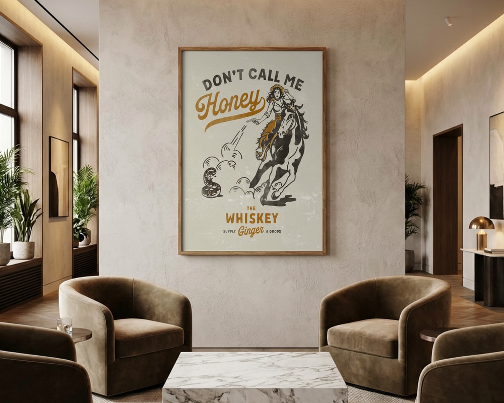 Tryck inte Honey Print 2 Poster