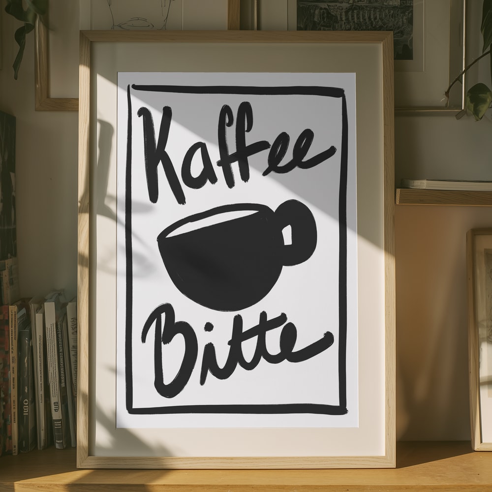 Affiche "Kaffee Bitte"