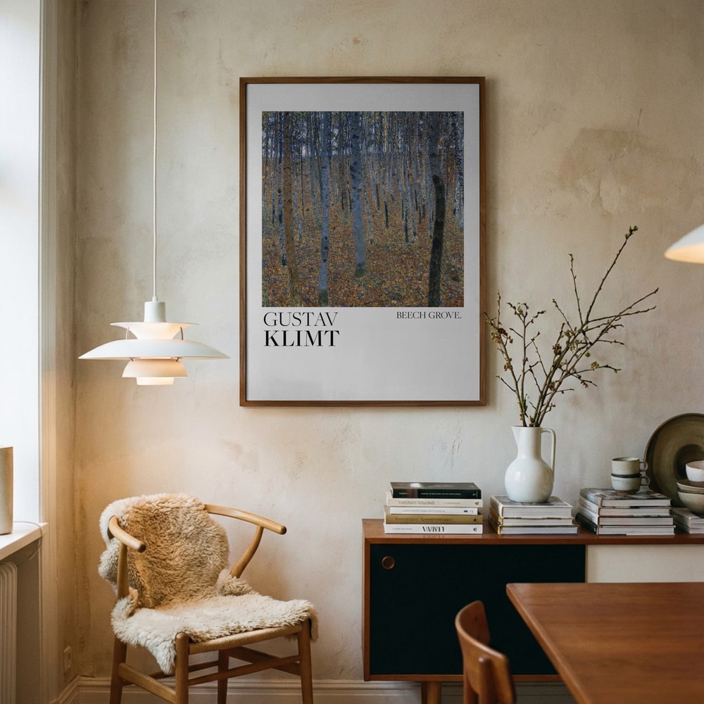 Gustav Klimt Beech Grove I (1902) Poster