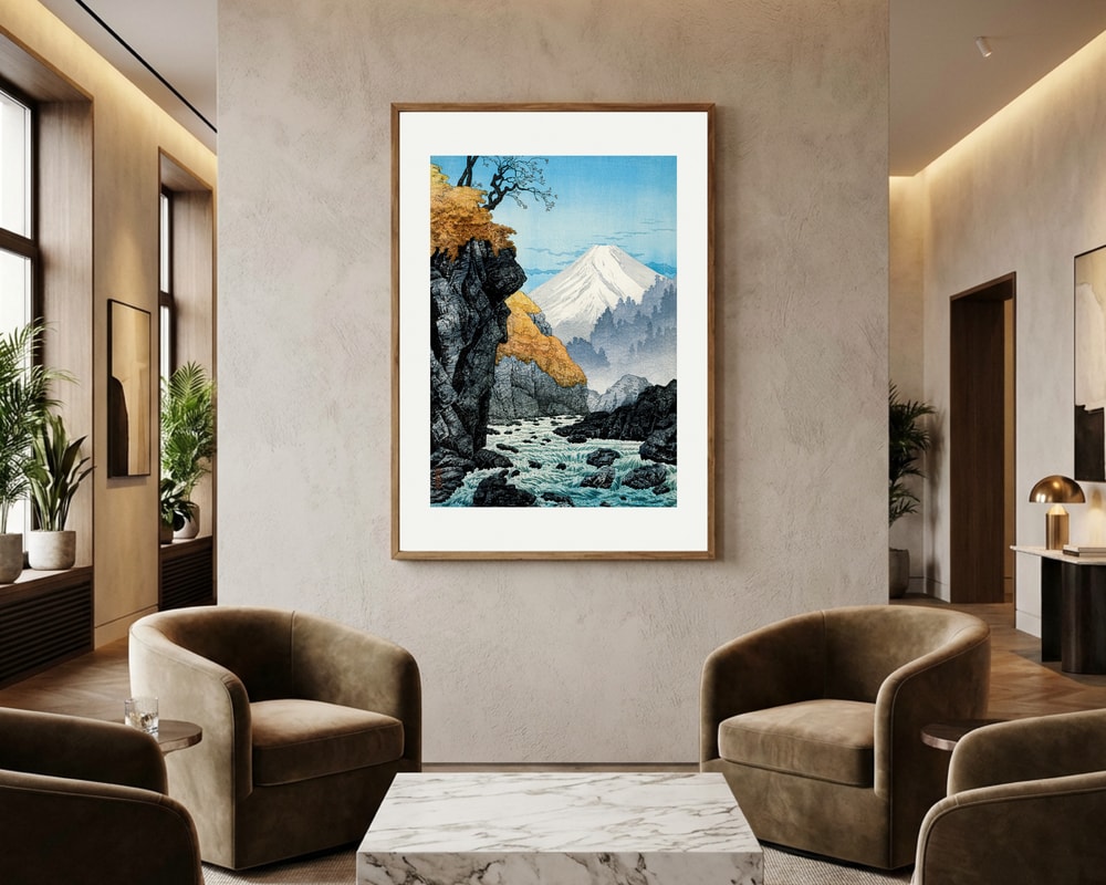 Ashitaka-bergets fot Poster