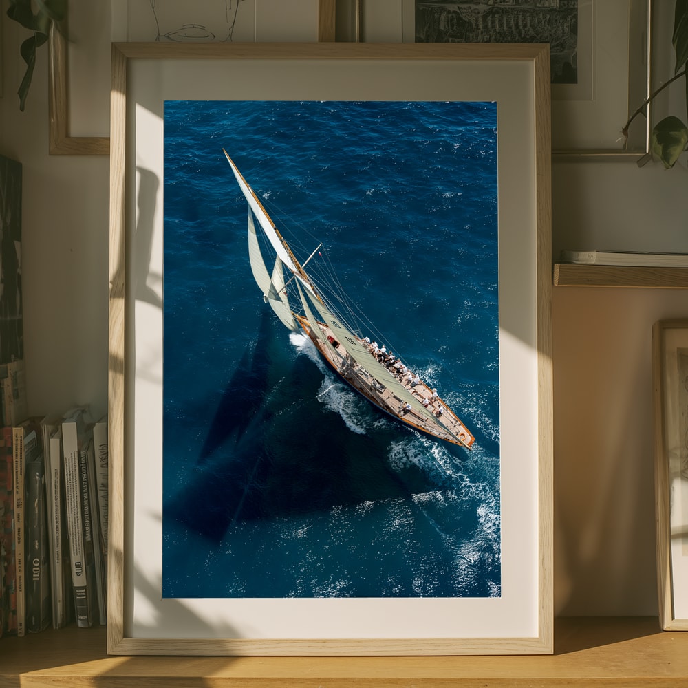 Majestic Ocean Sailboat Poster
